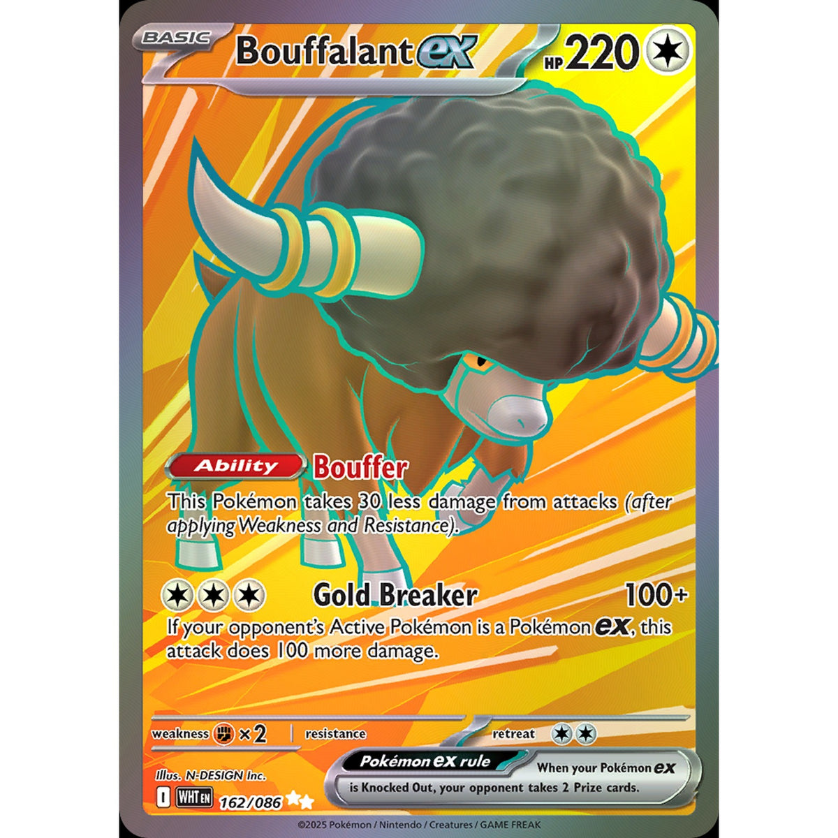Bouffalant ex 162/086 - White Flare