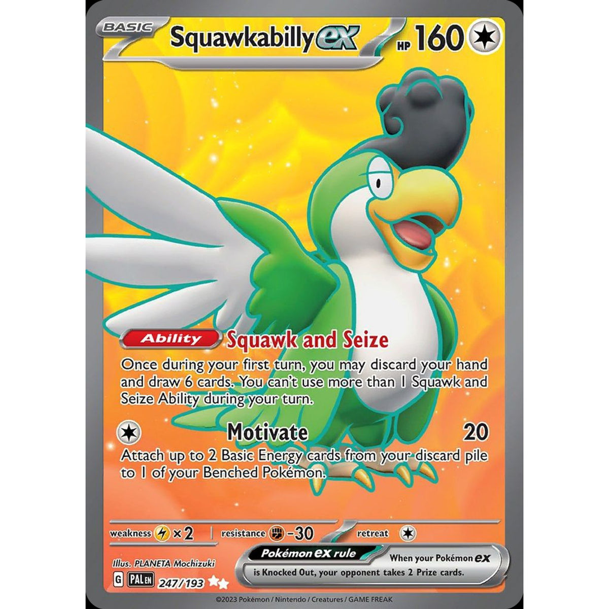 Squawkabilly ex 247/193 - Paldea Evolved