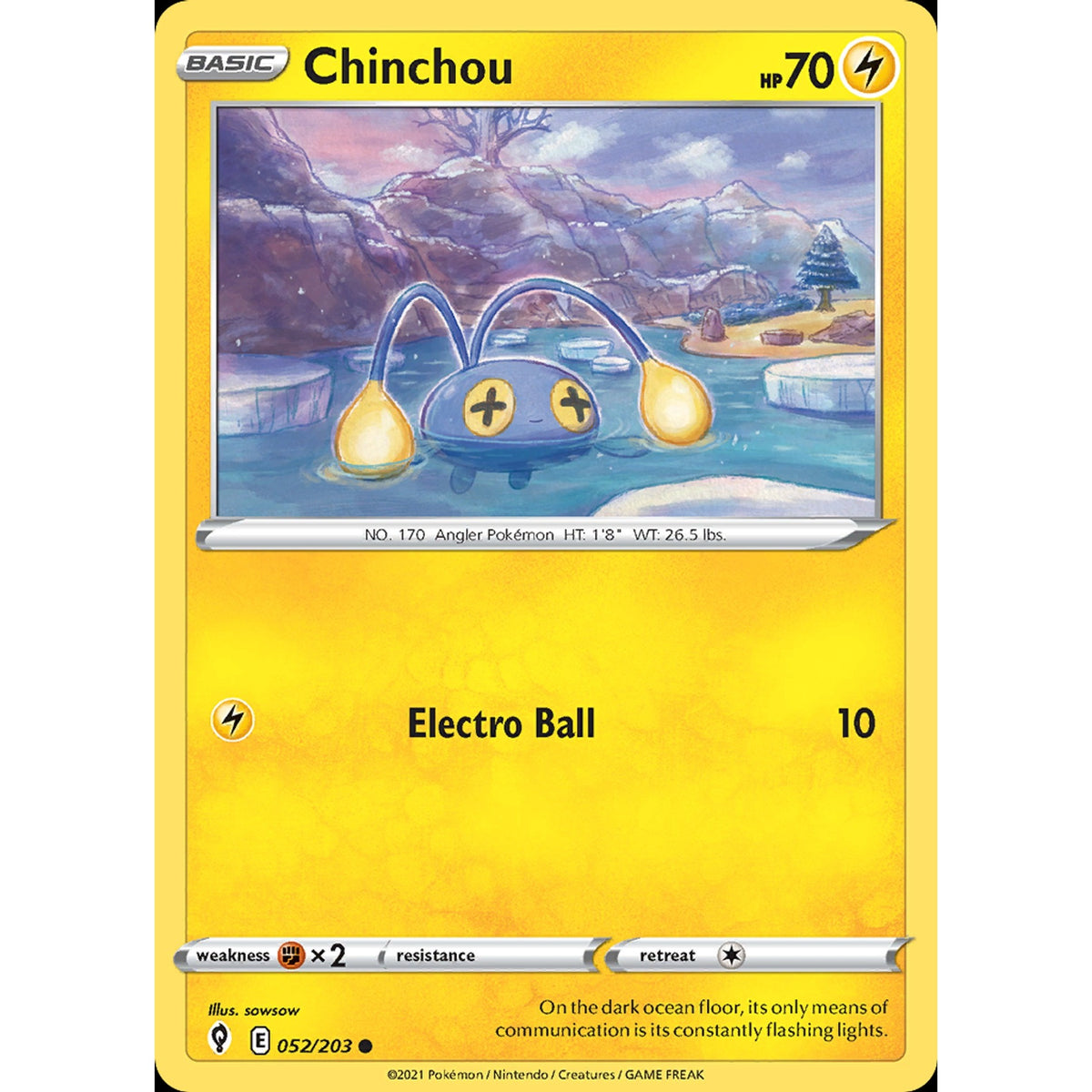 Chinchou 052/203 - Evolving Skies
