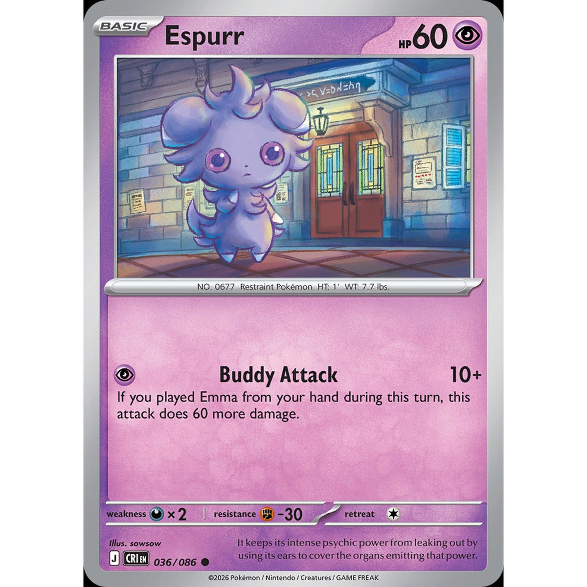 Espurr 036/086 - Chaos Rising