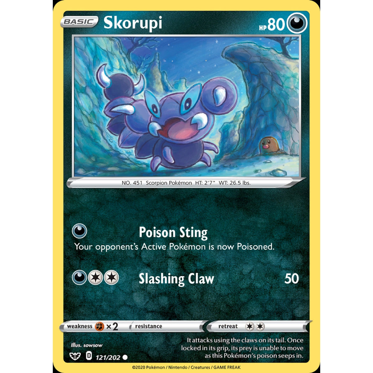 Skorupi 121/202 - Sword & Shield